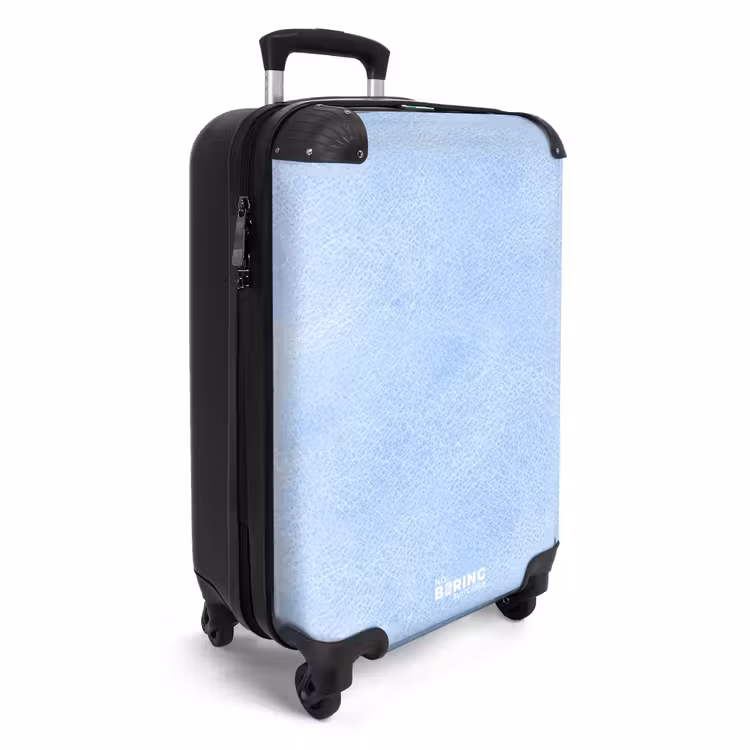 Valise - Aspect cuir bleu clair — 2