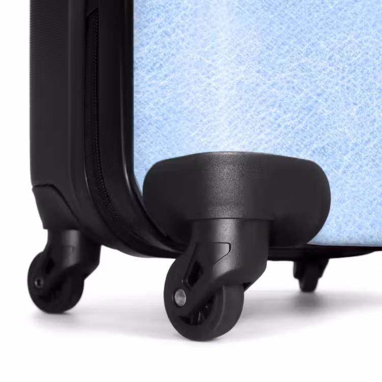 Valise - Aspect cuir bleu clair — 6