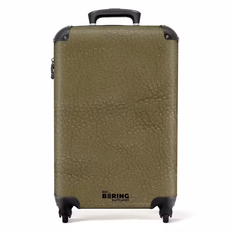 Valise - Aspect cuir vert forêt — 1