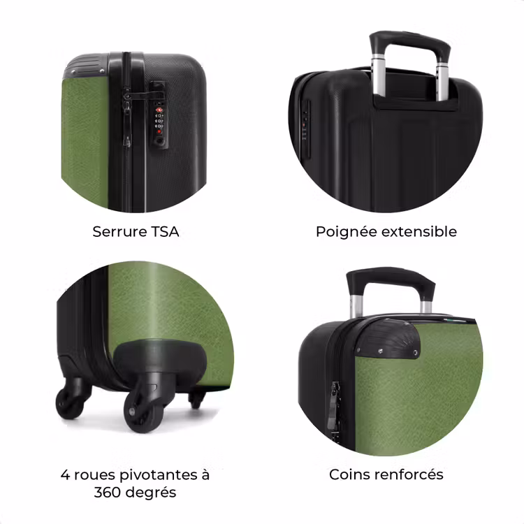 Valise - Aspect cuir vert menthe — 7