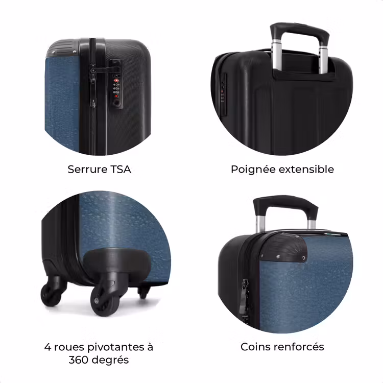 Valise - Cuir gris bleu — 7