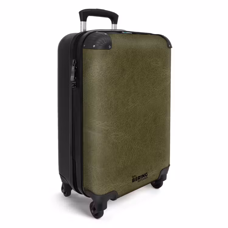 Valise - Cuir kaki vert — 2