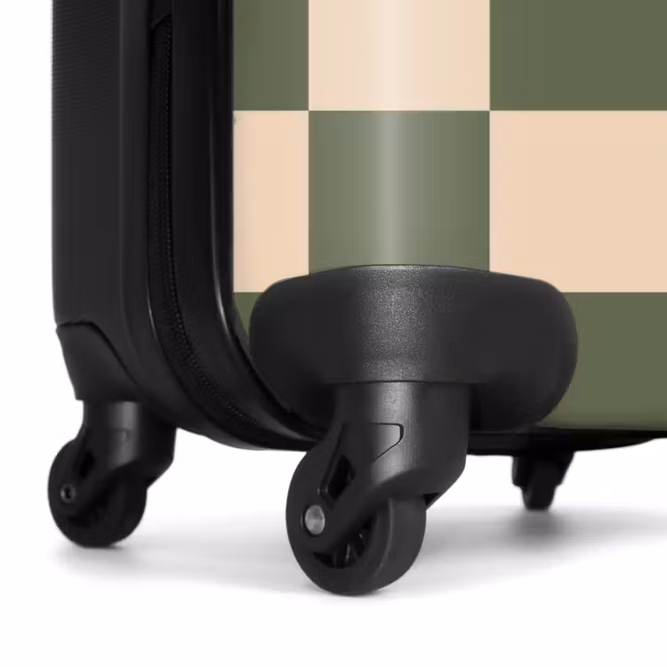 Valise - Carrés - Vert/Beige — 6