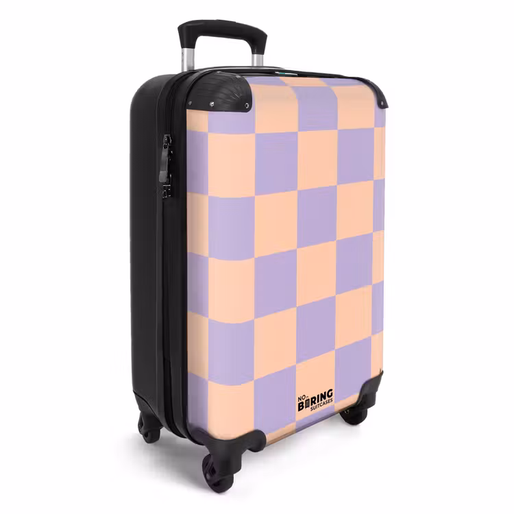 Valise - Carrés - Violet/Orange — 2
