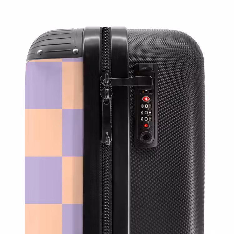 Valise - Carrés - Violet/Orange — 5
