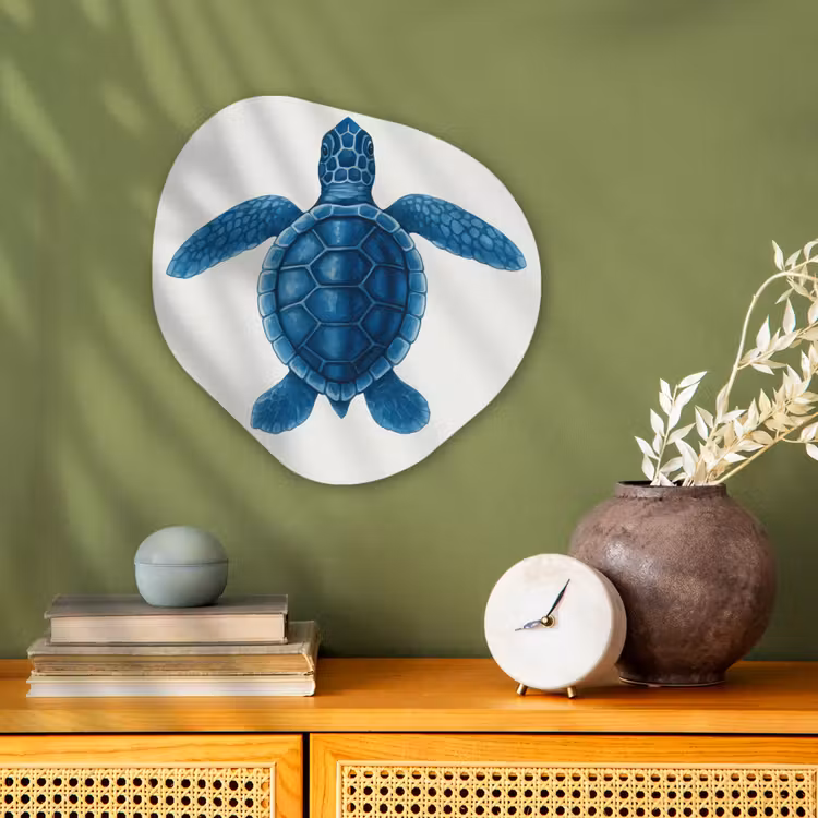 Forme organique - Forex - Tortue - Bouclier bleu — 2
