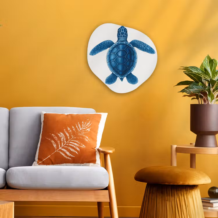 Forme organique - Forex - Tortue - Bouclier bleu — 3