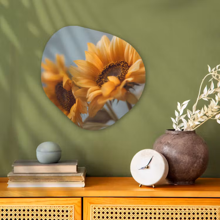 Forme organique - Forex - Tournesols - Jaune - Flou — 2