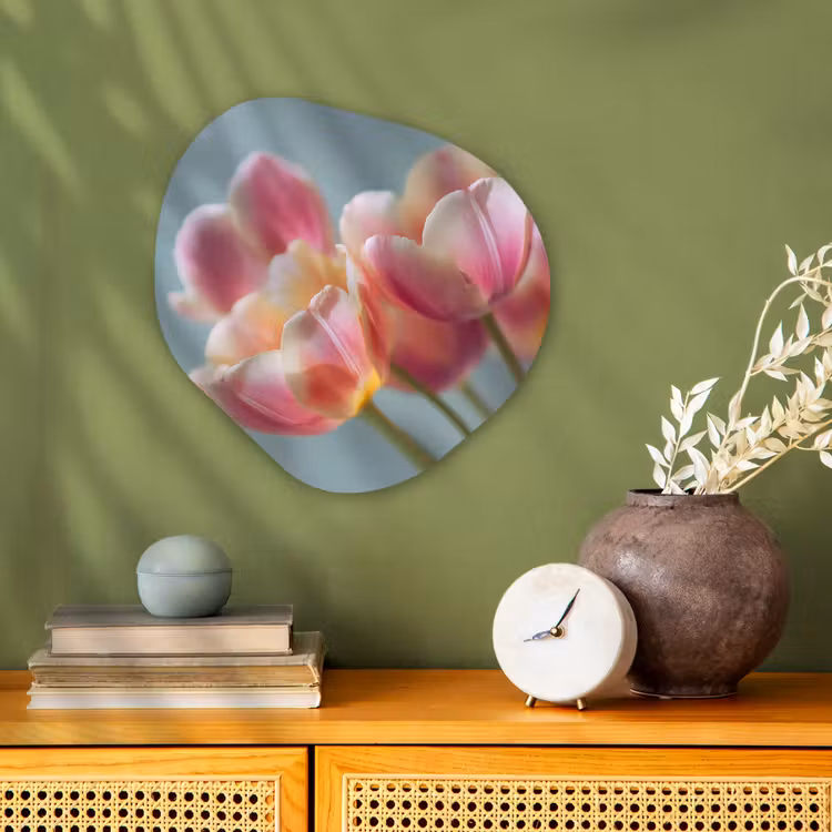 Forme organique - Forex - Tulipes - Rose - Tiges — 2