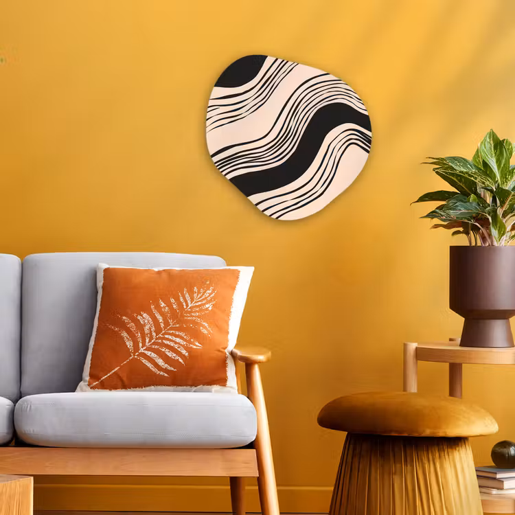 Forme organique - Forex - Vagues - Noir - Sable — 3