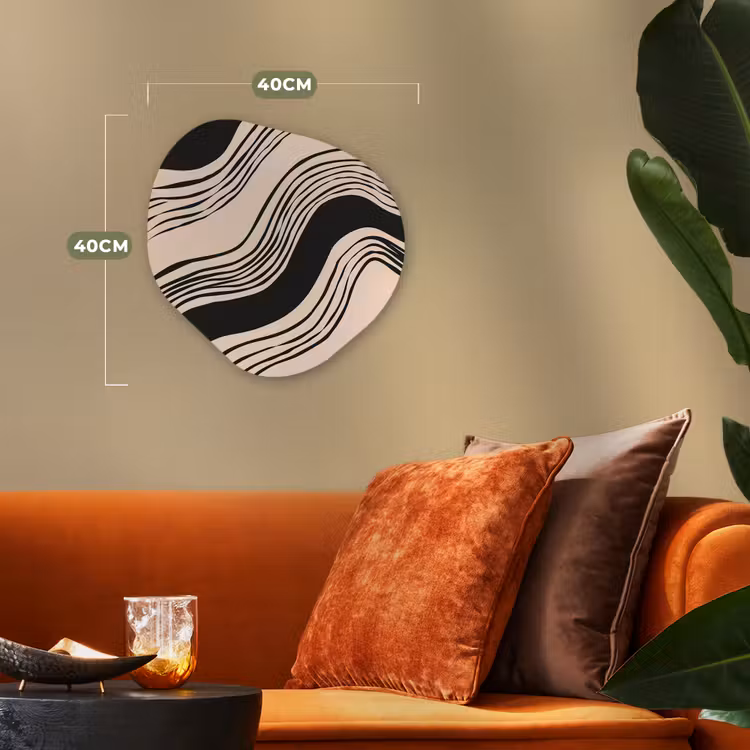 Forme organique - Forex - Vagues - Noir - Sable — 4