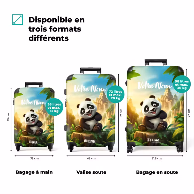 Valise avec nom - Peter Panda — 8