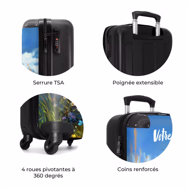 Valise avec nom - Bailey fleur cerf — 7