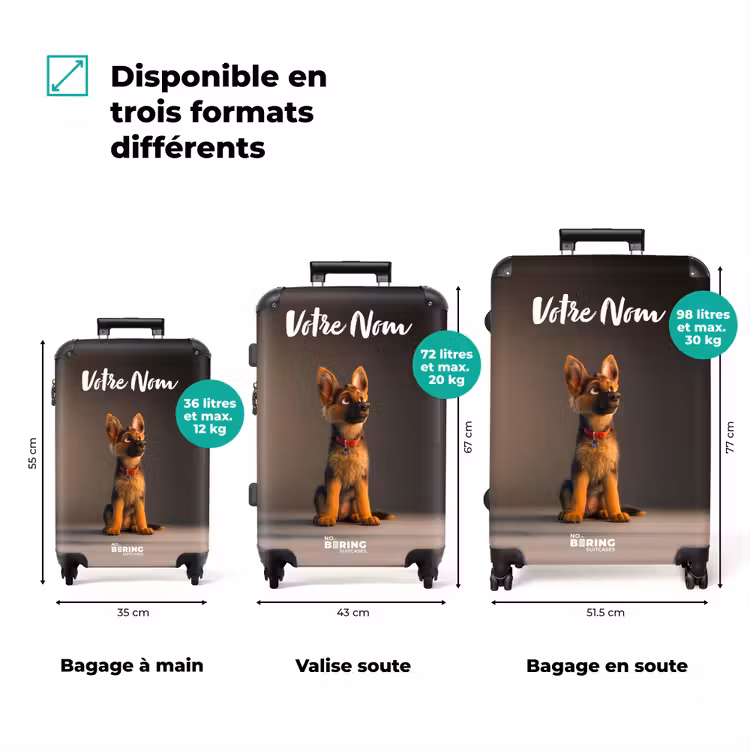 Valise avec nom - Berger caché — 8