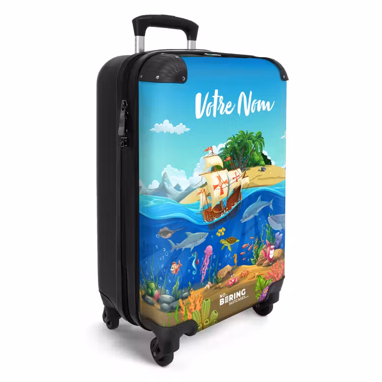 Valise avec nom - Câpre de corail — 2