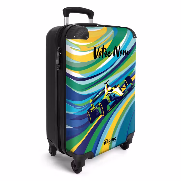 Valise avec nom - Course rétro — 2