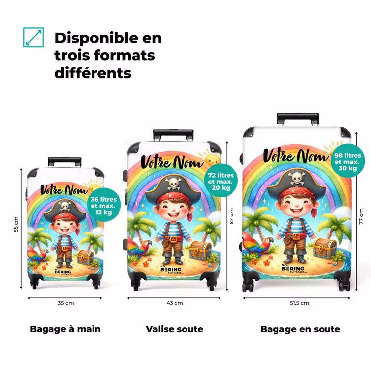 Valise avec nom - Pascal pirate — 8