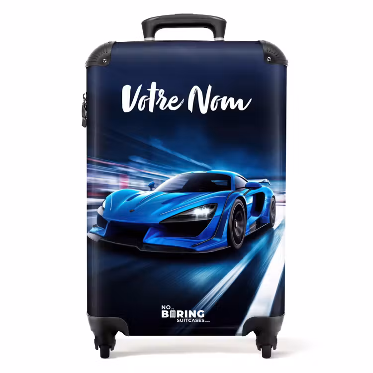 Valise avec nom - Blitz bleu — 1