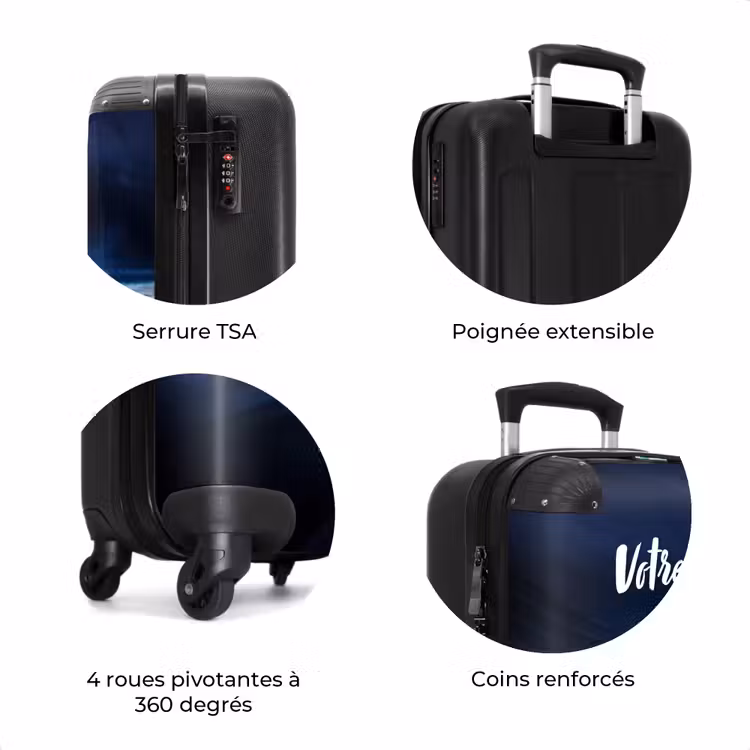 Valise avec nom - Blitz bleu — 7