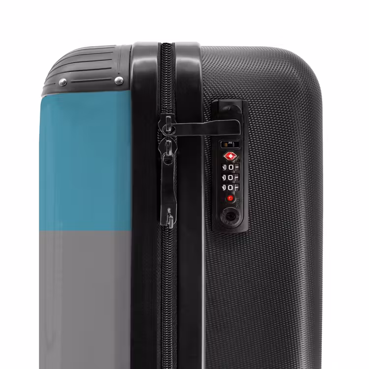 Valise avec nom - Tornade turquoise — 5