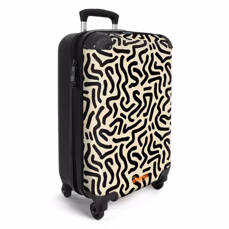 Valise - Abstrait - Lignes - Noir — 2