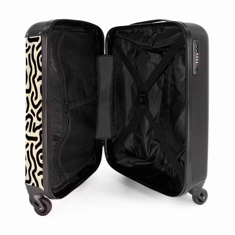 Valise - Abstrait - Lignes - Noir — 4