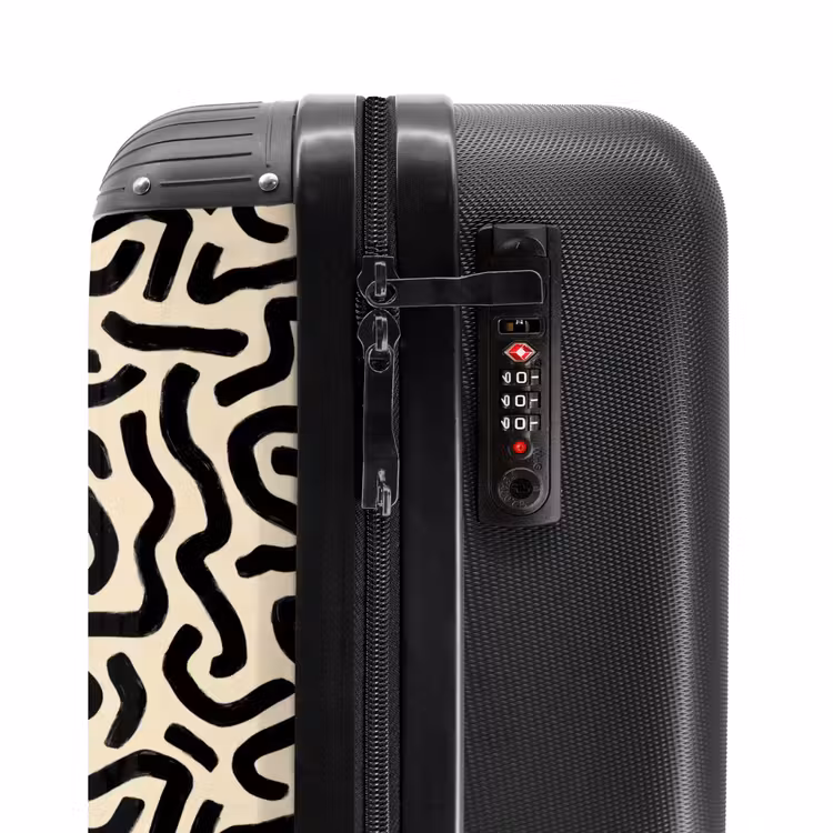 Valise - Abstrait - Lignes - Noir — 5