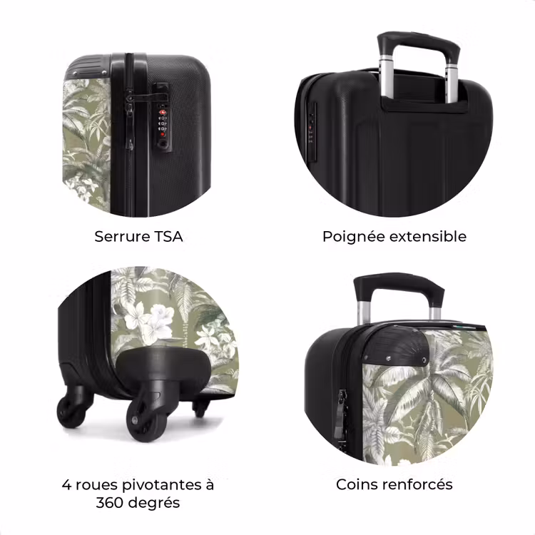Valise - Botanique - Fleurs - Vert — 8