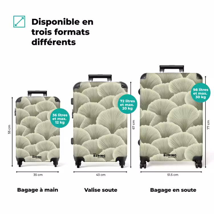 Valise - Eventail - Feuille - Vert — 7