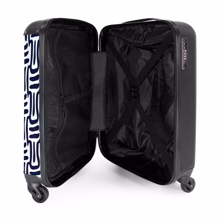 Valise - Abstrait - Moderne - Bleu — 4