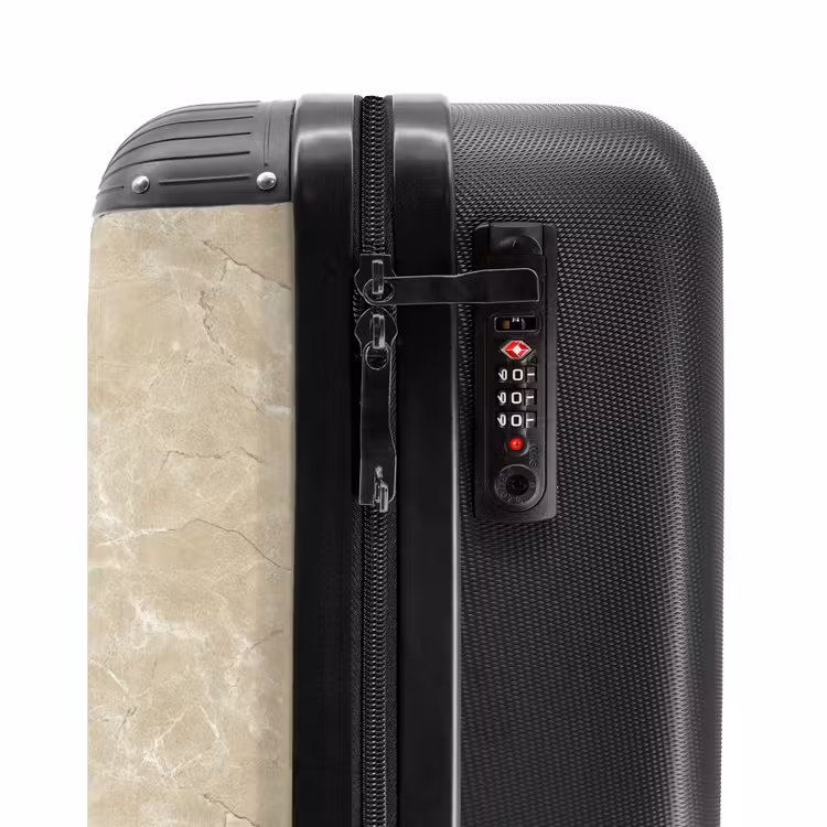 Valise - Beige clair - Marbre - Veines de diffusion — 5