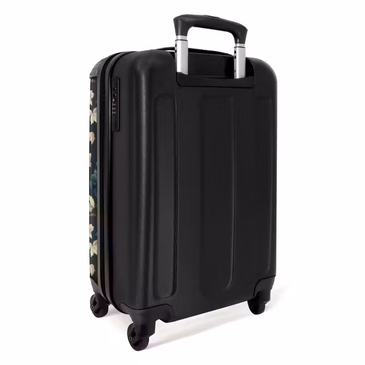 Valise - Botanique - Fleurs - Bleu — 3