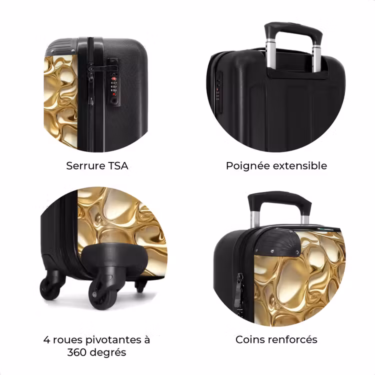 Valise - Abstrait - Moderne - Or — 8