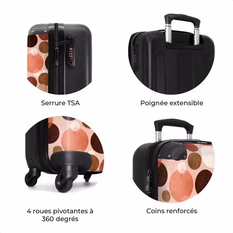 Valise - Cercles - Moderne - Coloré — 8