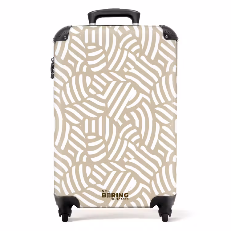 Valise - Abstrait - Moderne - Beige — 1
