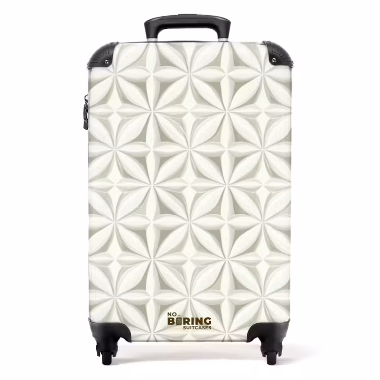 Valise - Abstrait - Texture - Gris - Blanc — 1
