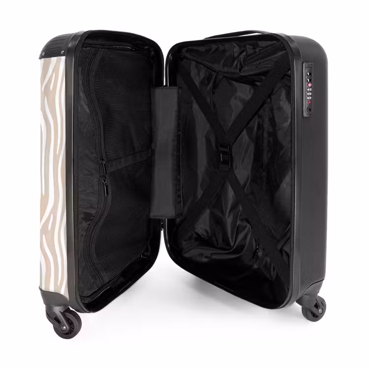 Valise - Abstrait - Zèbre - Beige — 4