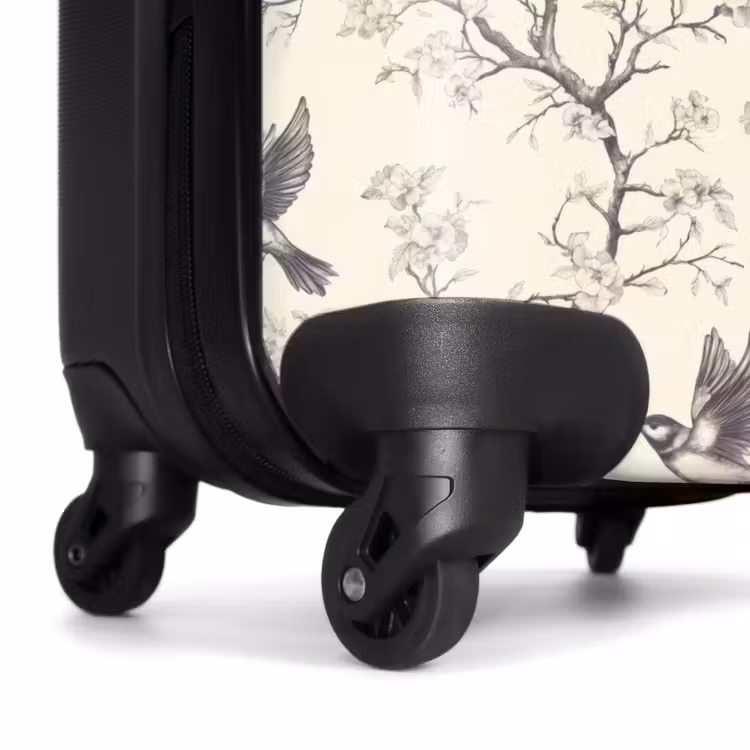 Valise - Branches - Oiseaux - Beige — 6