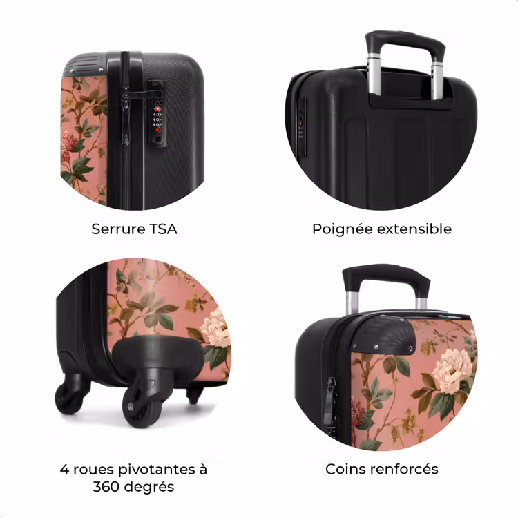 Valise - Classique - Botanique - Rose — 8
