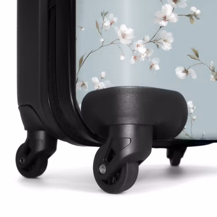 Valise - Classique - Fleurs - Bleu — 6