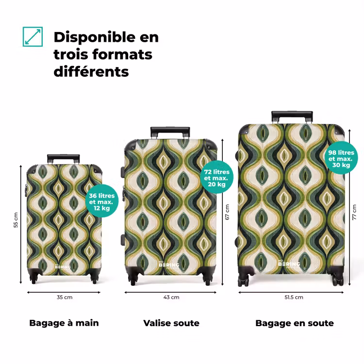 Valise - Abstrait - Rythmique - Vert — 7