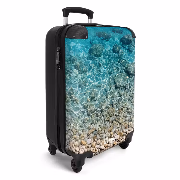 Valise - Eau - Galets - Nature - Dynamique - Turquoise — 2