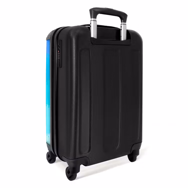Valise - Bleu - Pixel - Rayures horizontales — 3