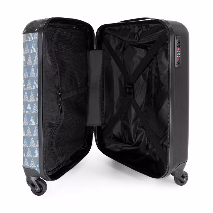 Valise - Modèle de triangles bleus — 4