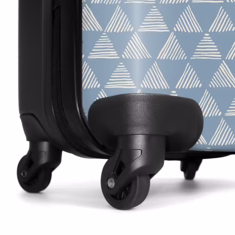 Valise - Modèle de triangles bleus — 6