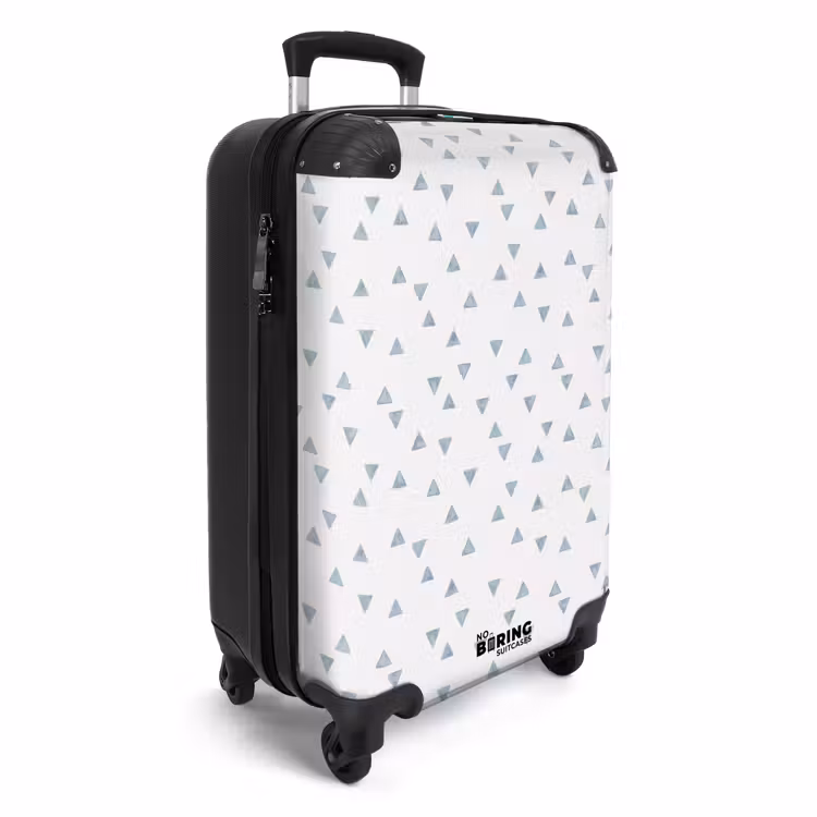 Valise - Triangles bleus sur une surface blanche — 2