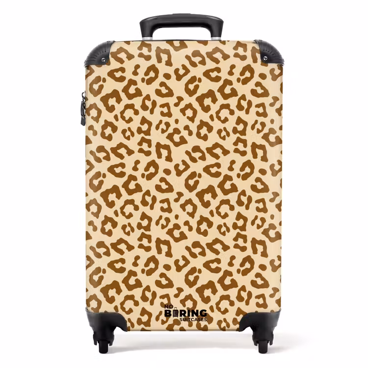 Valise - Motif léopard marron clair — 1