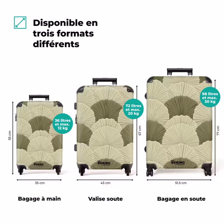 Valise - Feuilles - Texture - Vert — 7