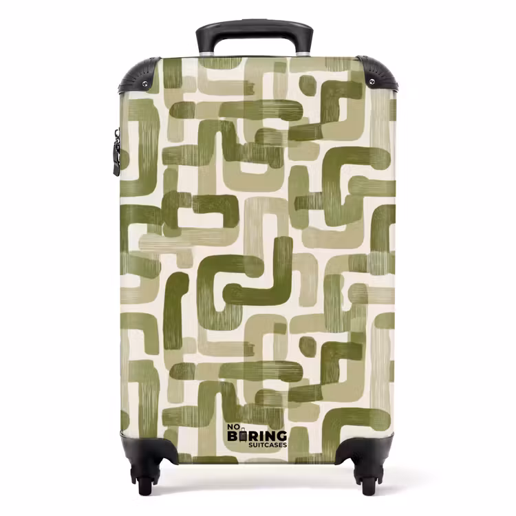 Valise - Moderne - Graphique - Vert — 1
