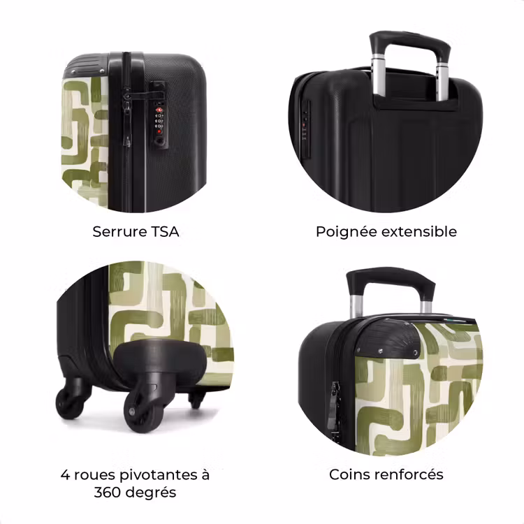 Valise - Moderne - Graphique - Vert — 8